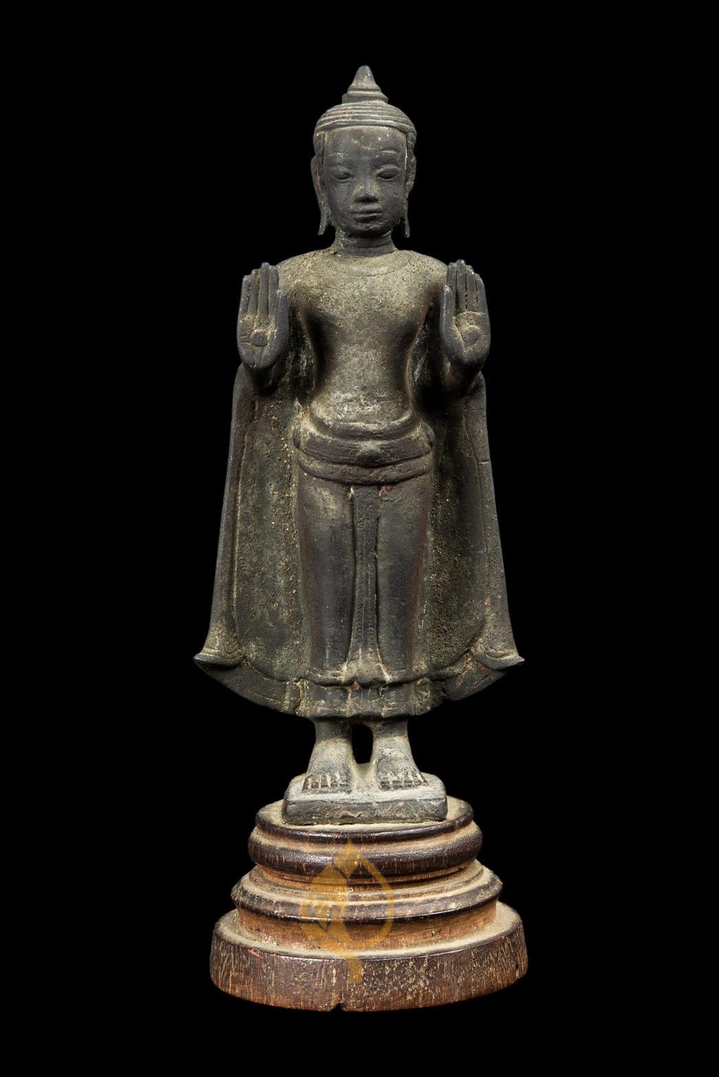 พระบูชา ปางห้ามสมุทร ศิลปะอู่ทอง