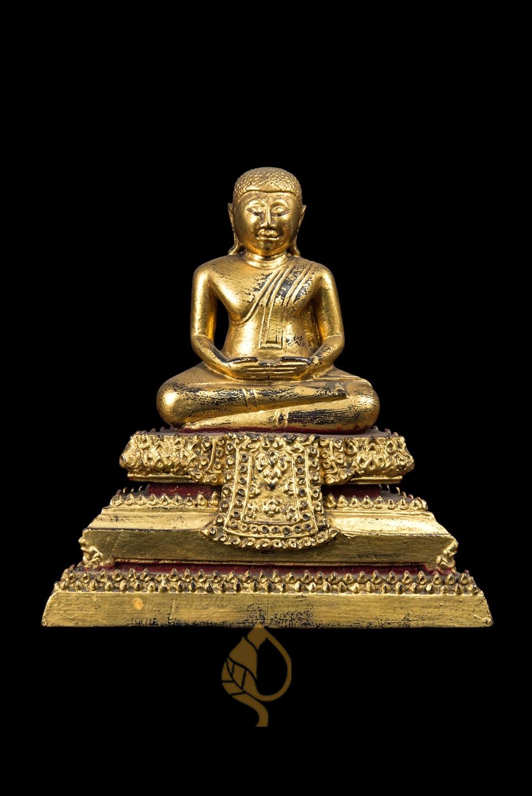 พระบูชาไม้เเกะ พระสังกัจจายน์ ศิลปะรัตนโกสินทร์